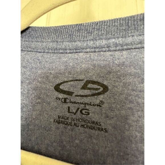 Navy blue crewneck Champion T-shirt size L - Picture 4 of 5